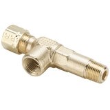 Tube to Pipe - Gage Tee - Brass Compression Fittings, High Pressure